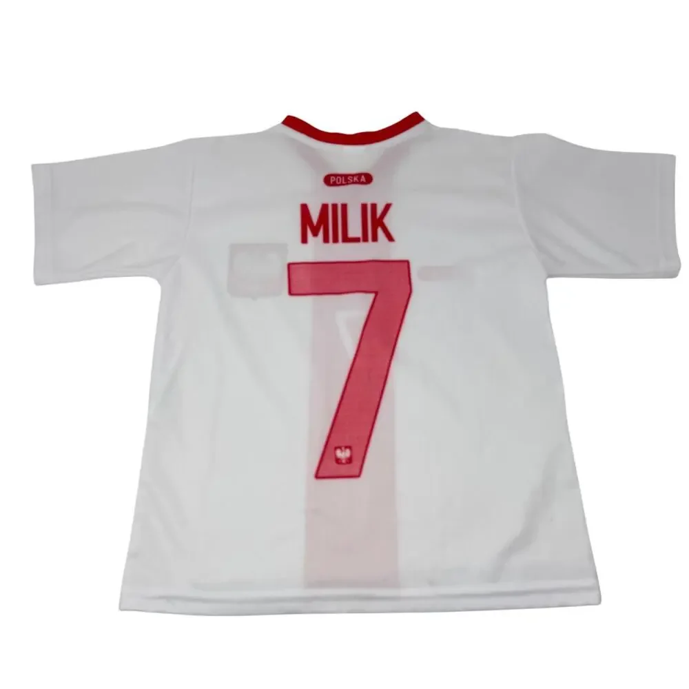 Poland UEFA Euro 2020 Polska Soccer Shirt Shorts Outfit Uniform Youth Kids 7/8